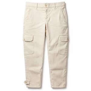 WILFRED FREE Aritzia Modern Cargo Pant Sz 2 Ivory High-Rise Tapered Leg Utility